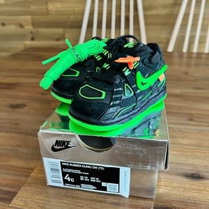 Nike x Off-white Virgil Abloh rubber dunk sneaker 4C baby infant toddler